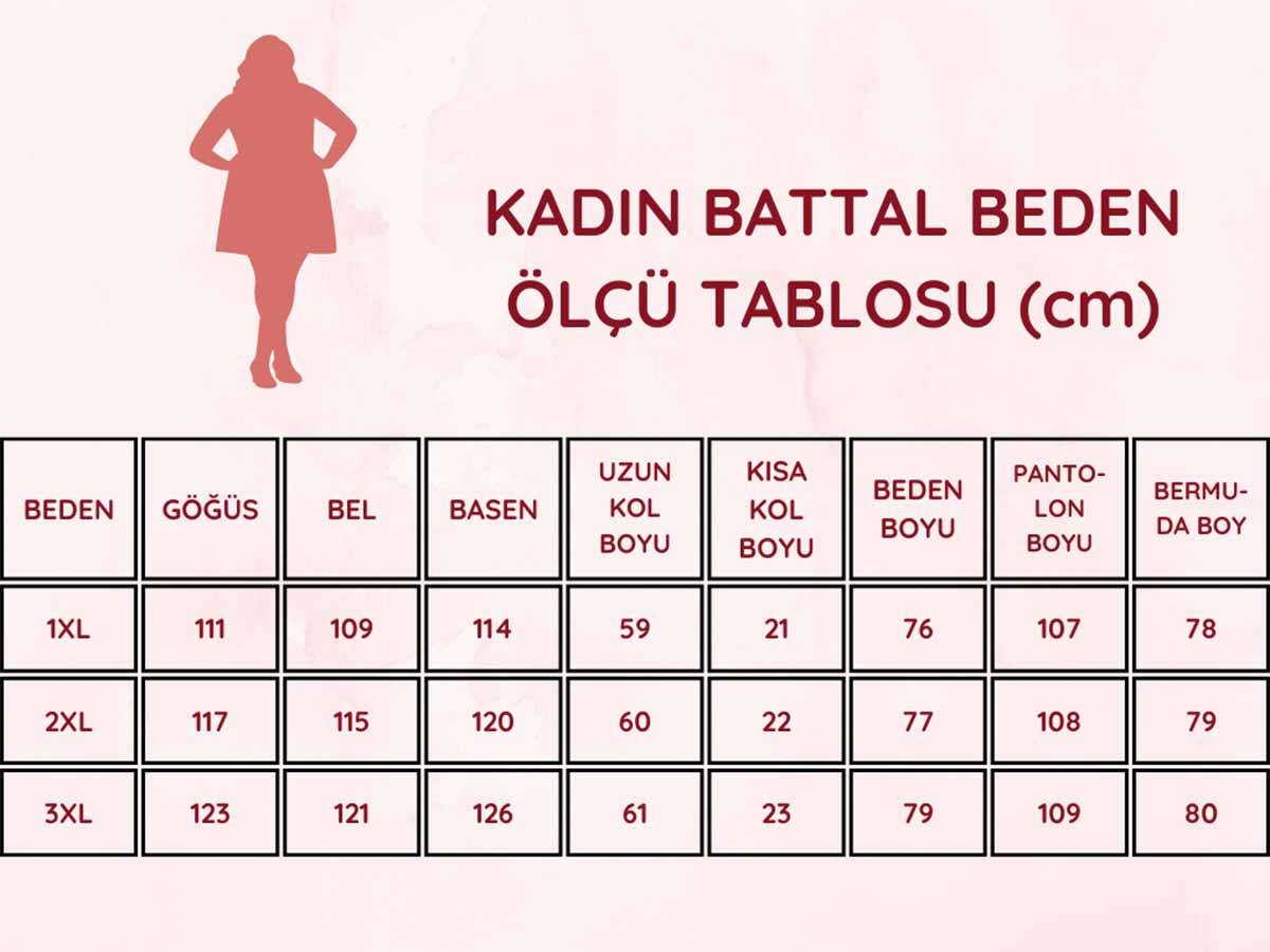 Büyük%20Beden%20Bahar%20Dalı%20Bermuda%20Bayan%20Pijama%20Takımı%202707BB