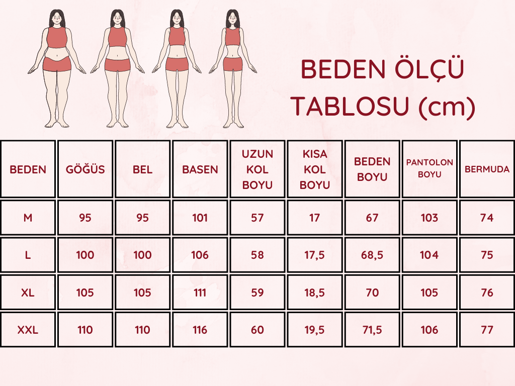 Somon%20çizgili%20Bermuda%20Bayan%20Pijama%20Takımı%202733B