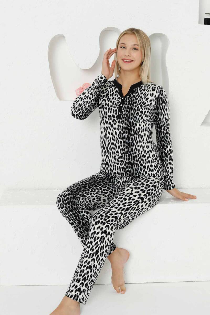 Gri%20Leopar%20Uzun%20Kollu%20Bayan%20Pijama%20Takımı%202761UK