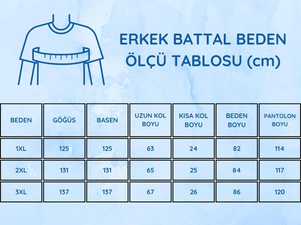 Yeşil%20Battal%20Uzun%20Kollu%20Likralı%20Erkek%20Pijama%20Takımı%201187UKBL