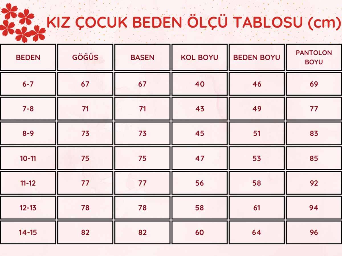 Kışlık%20Kız%20Çocuk%20Pijaması%20-%20Kırmızı%20Renk%20İki%20İplik%20Baskılı%205171UKL